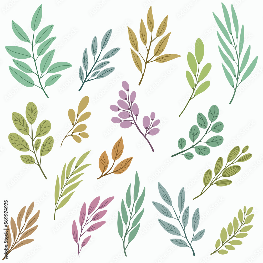 Simplicity floral freehand drawing flat design. Simplicity floral freehand drawing flat design.