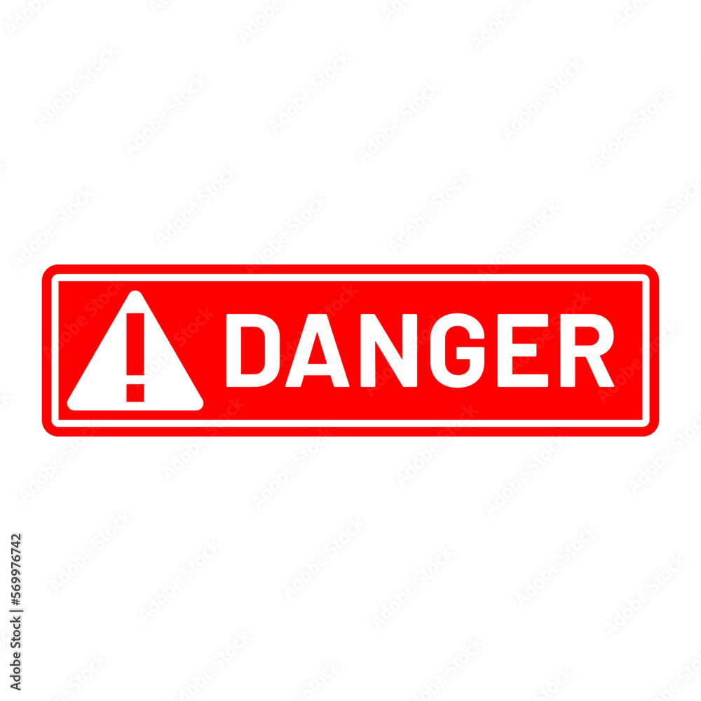 warning sign vector icon in trendy flat design warning sign vector icon in trendy flat design