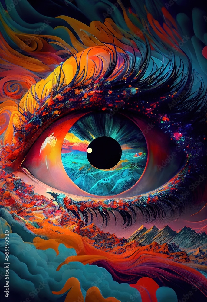 The Colors of the Eye's Cornea.. Generative ai