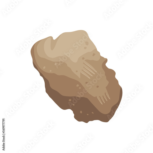 Top view of pile of dirt or ground vector illustration. Cartoon drawing of material for building or construction isolated on white background. Construction materials or industry concept