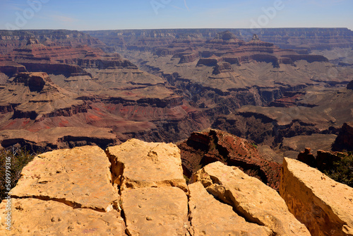 Hazy Blue Sky Grand Canyon Arizona