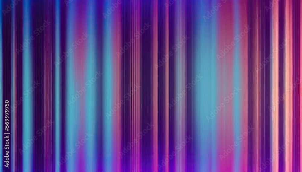 Abstract colorful lines background with blurry texture. Purple and blue gradient. Generative AI illustration.