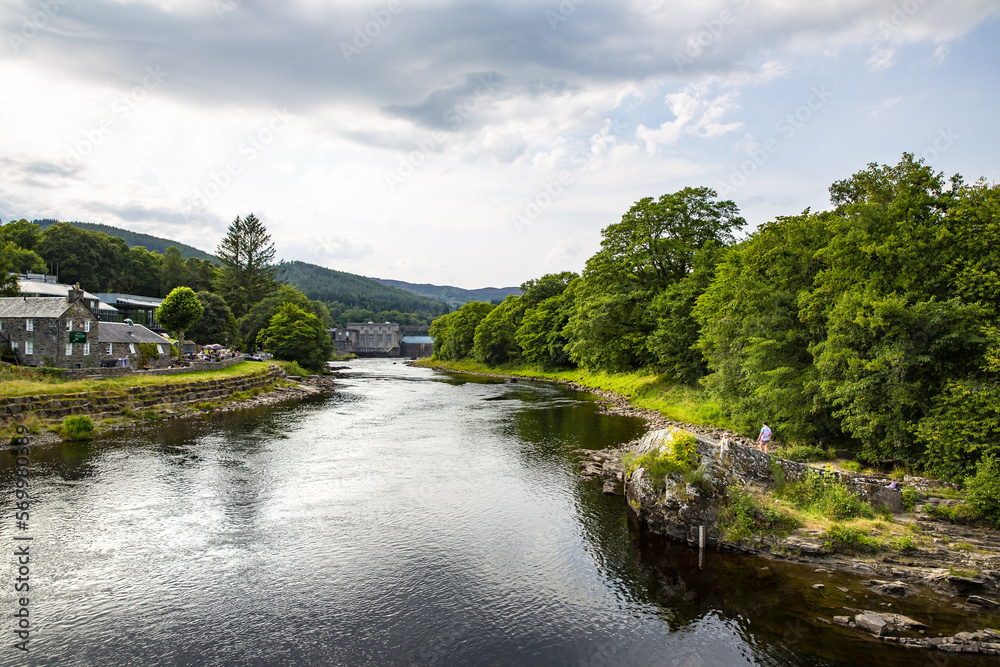Pitlochry, a walk along the River Tummel in the heart of Perthshire