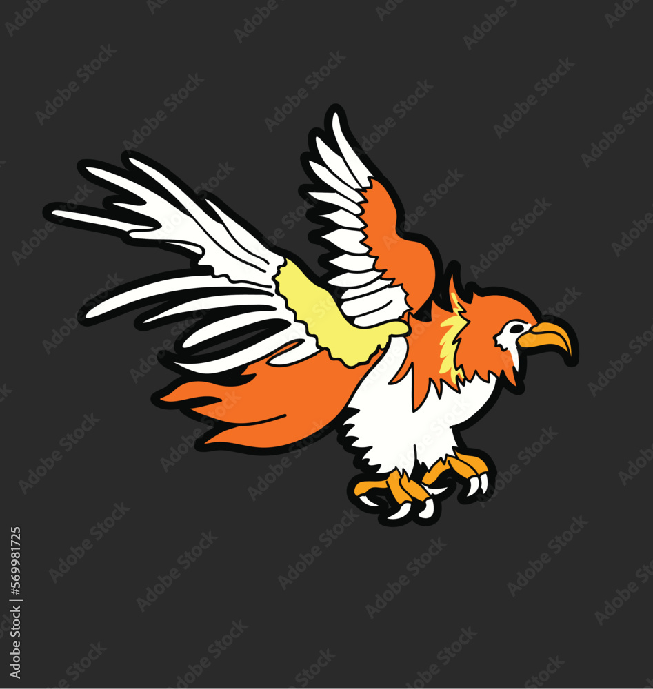 Obraz premium cartoon bird illustration
