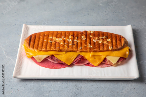 Delicious looking hot sandw...
