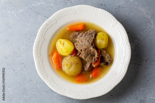 Turkish Kuzu - et Haslama - Lamb - meat Stew with Potatoes and Carrot photo