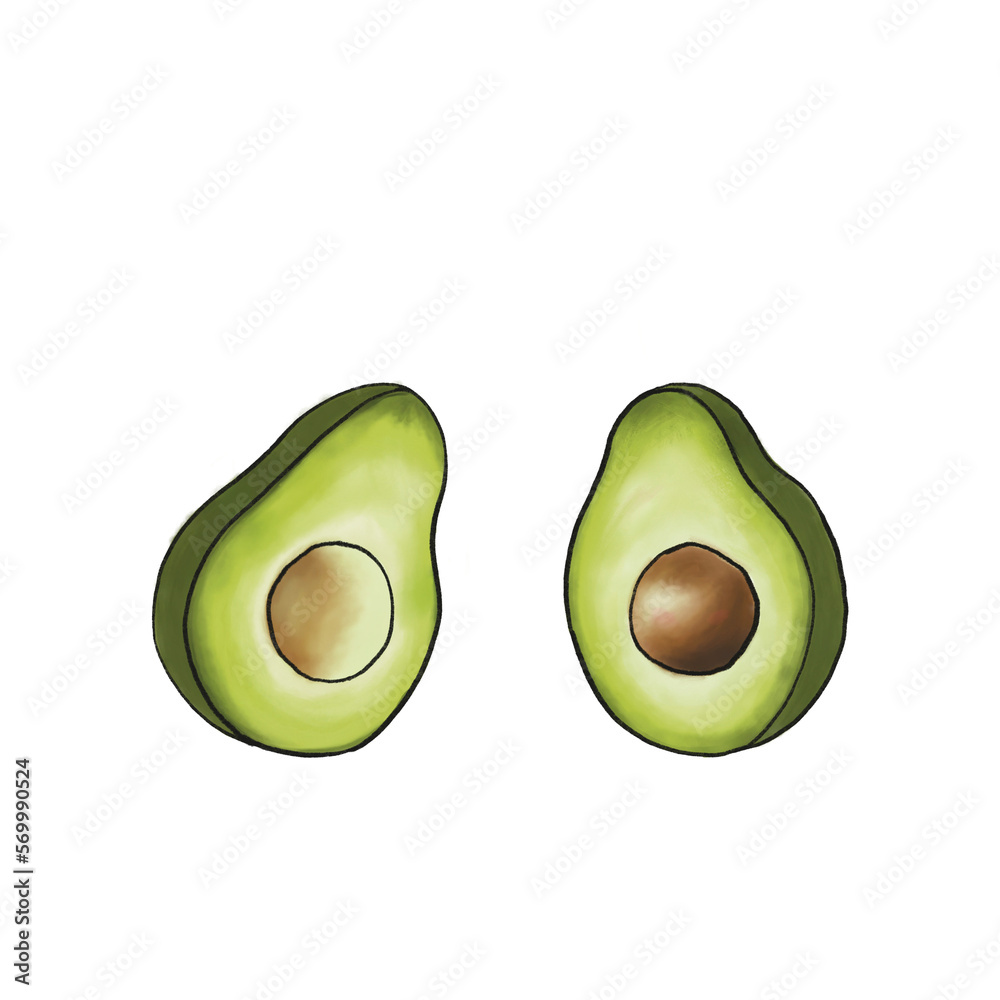 Holy Guacamole! Mexican themed Avocado Illustration