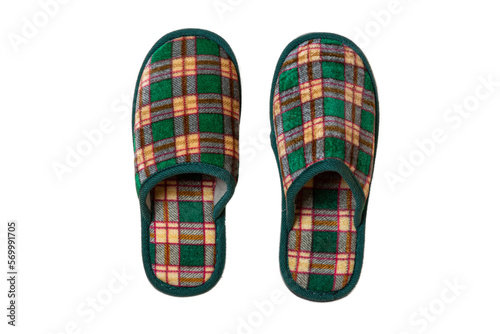 checkered slippers  photo