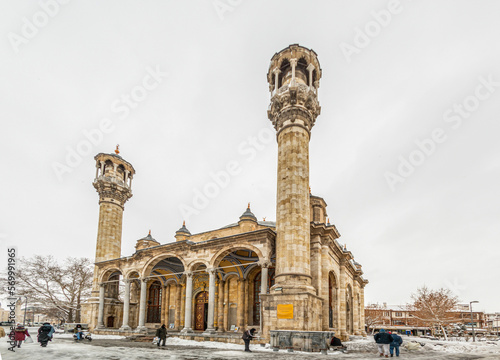 Fényképezés Images of Aziziye Mosque in Konya.