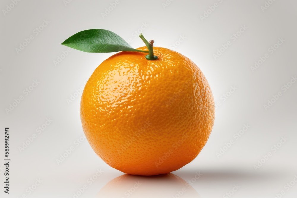 orange in white background with Generative AI