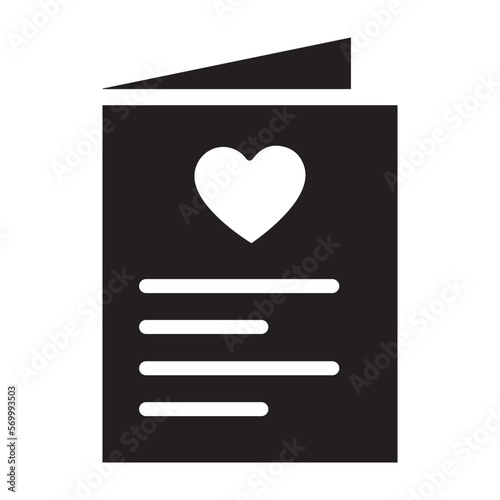 Marriage contract line icon