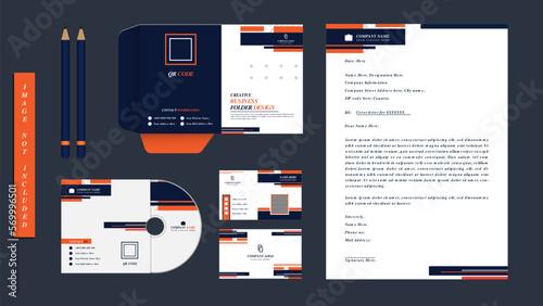 Modern minimal corporate identity set design