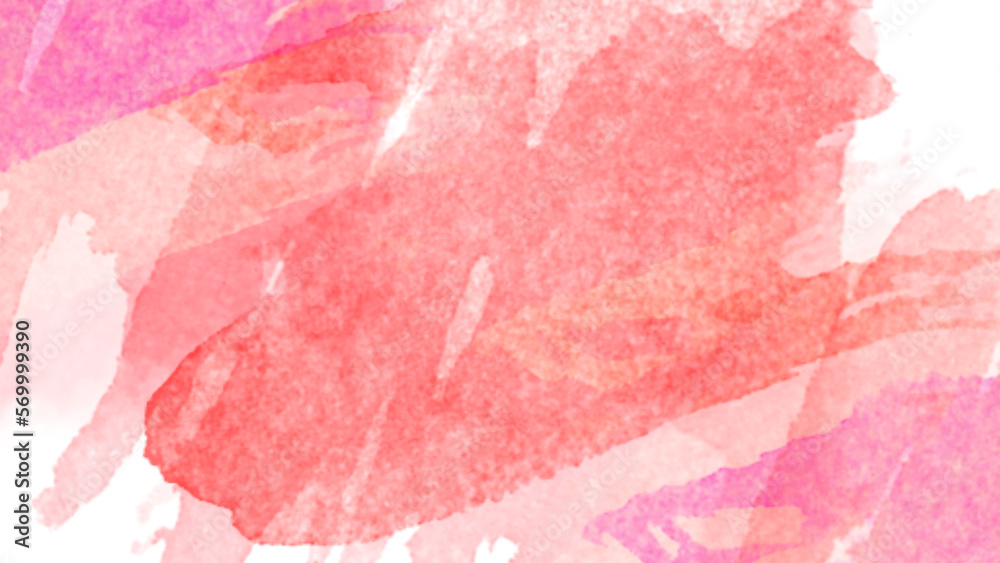 Fototapeta premium Abstract watercolor brush background for valentines day, digital art ,illustration