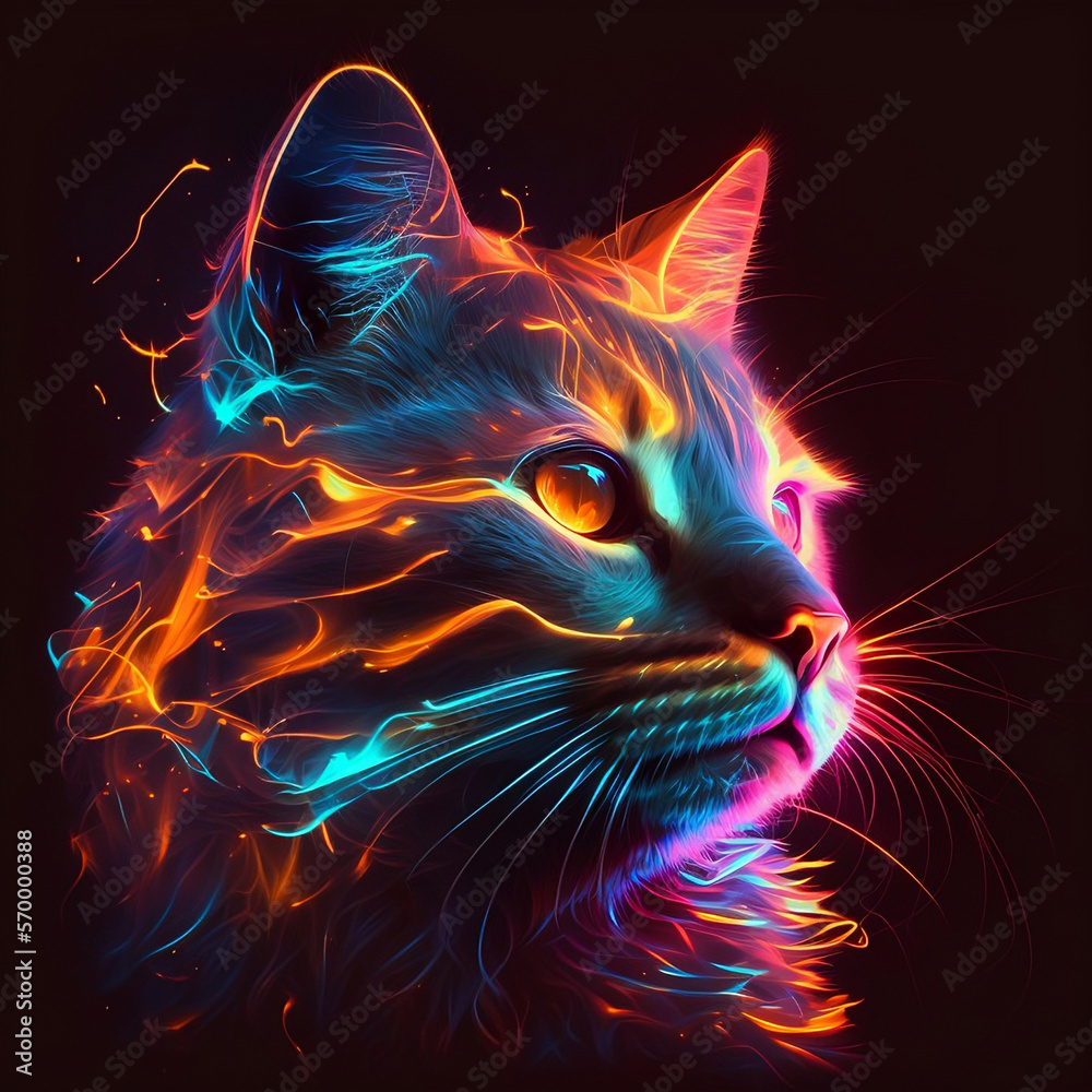 cat neon