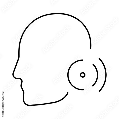 pain icon on white background, vector illustration.