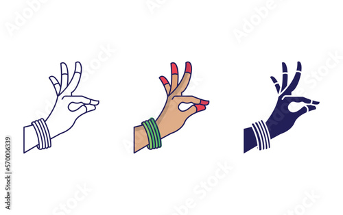 Hand gesture icon