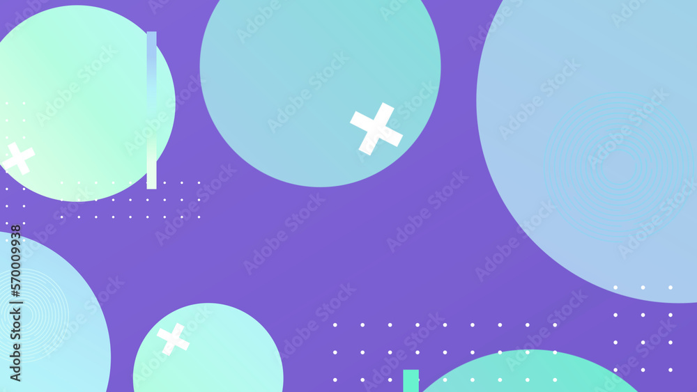 Colorful abstract geometric shape pattern illustration in retro style. Trendy primary color background with creative shapes.