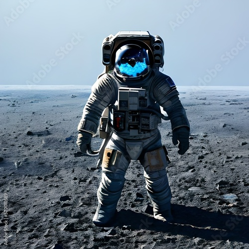 Astronaut on the Moon generative ai