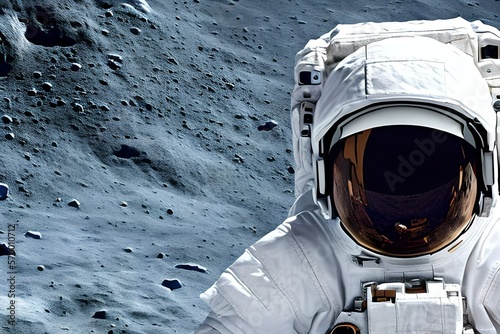 Astronaut on the Moon generative ai
