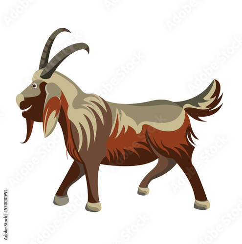 illustration of a goat