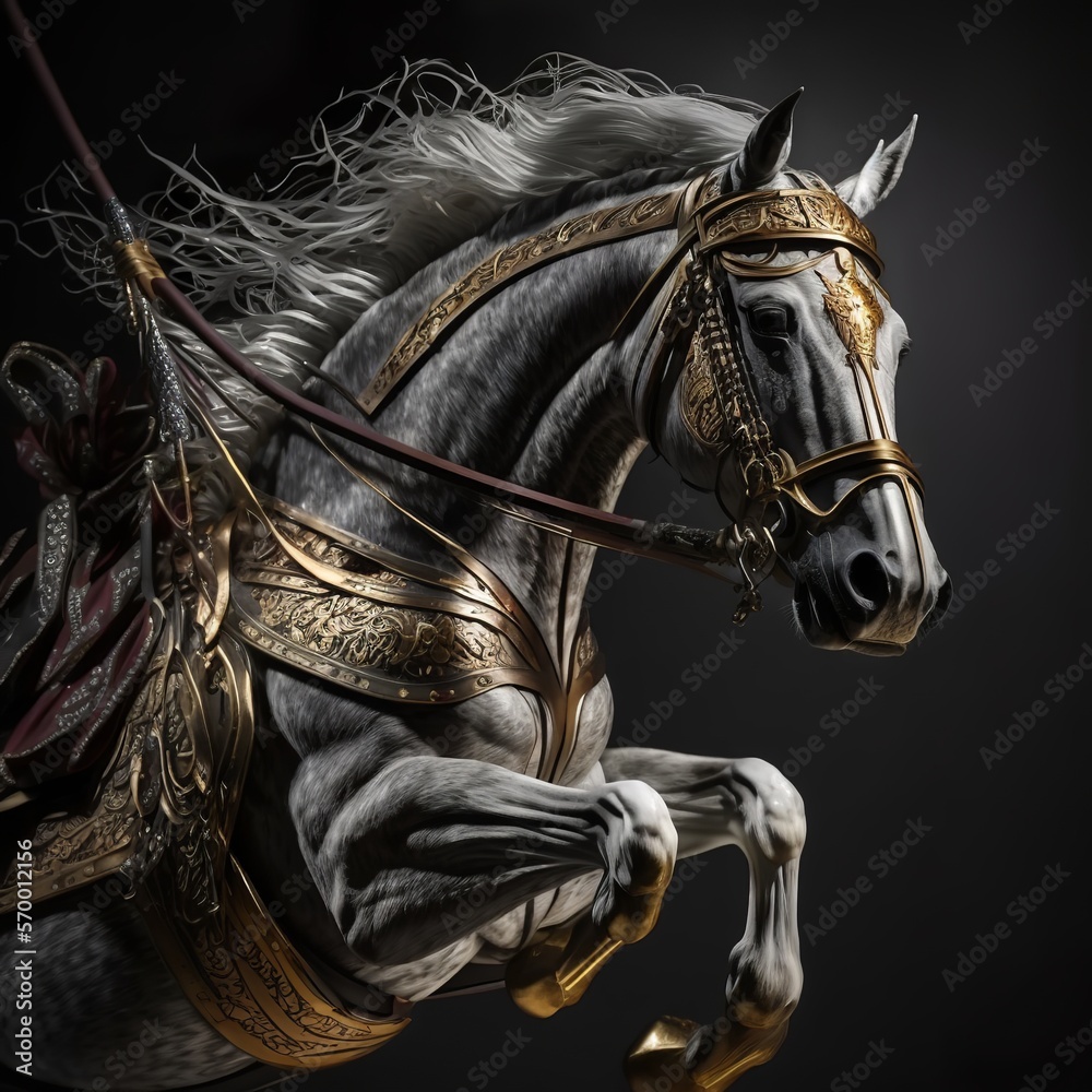 samurai horse in armor Stock Illustration Adobe Stock