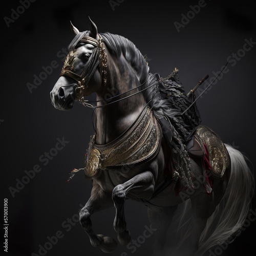 samurai horse in armor