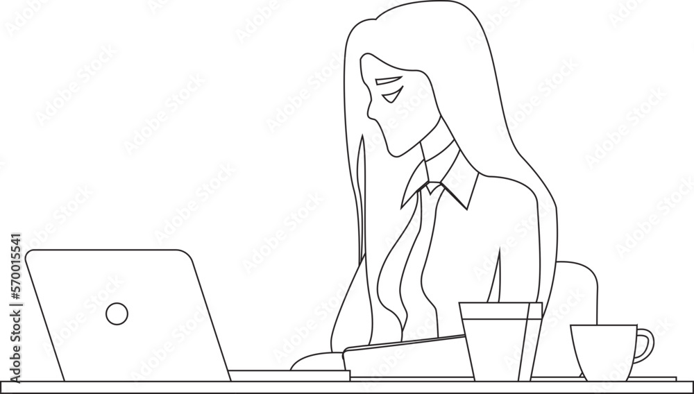 business woman in office working on laptop empowering business woman in office working on laptop empowering
