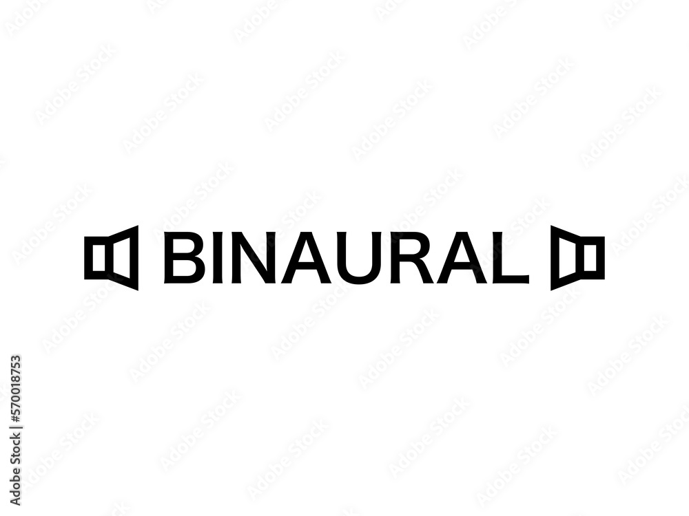 BINAURAL文字イメージC：黒