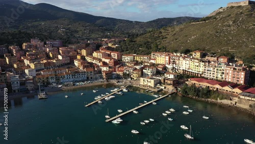 the beautiful landscape of porto ercole in maremma tuscany photo