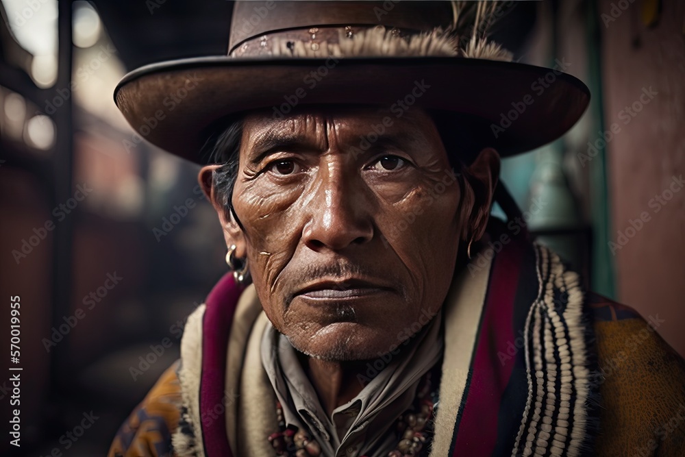 Middle age latino man portrait. Generative AI illustration. Middle age latino man portrait. Generative AI illustration.
