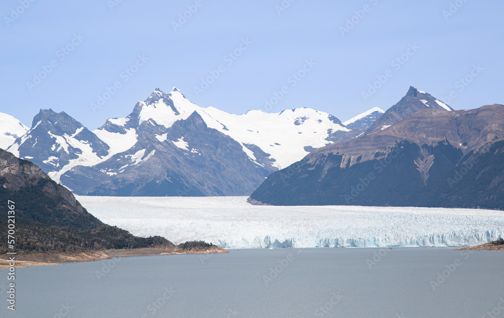 Landscape of a glaciar, mountains, snow and ice in Patagonia Landscape of a glaciar, mountains, snow and ice in Patagonia