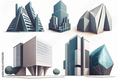 City Scape  A Minimalistic Look at Modern Office Architecture