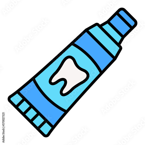 Toothpaste Filled Line Icon