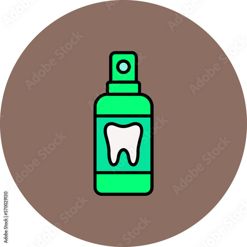 Freshener Multicolor Circle Filled Line Icon