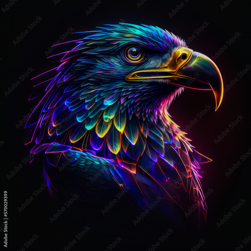 Cyber eagle cyber security conceptual design logo illustration. Cyber eagle cyber security conceptual design logo illustration.