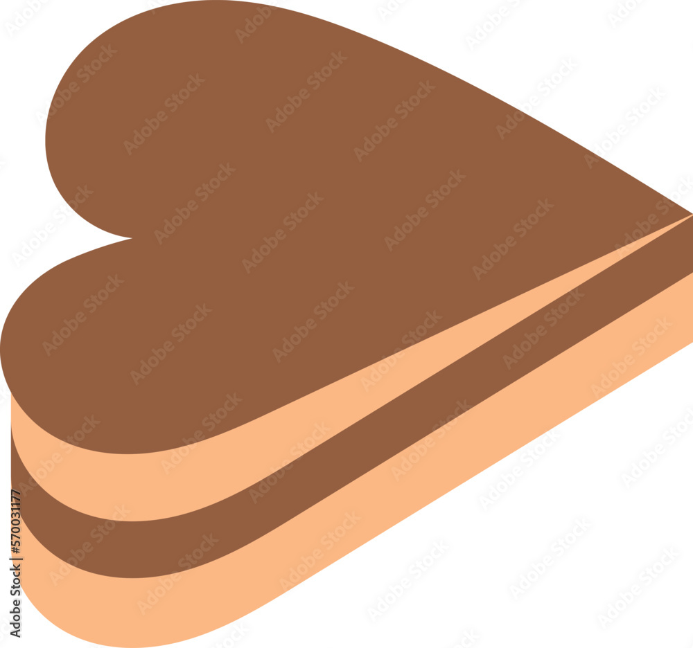 Chocolate cake isolated on white background Chocolate cake isolated on white background