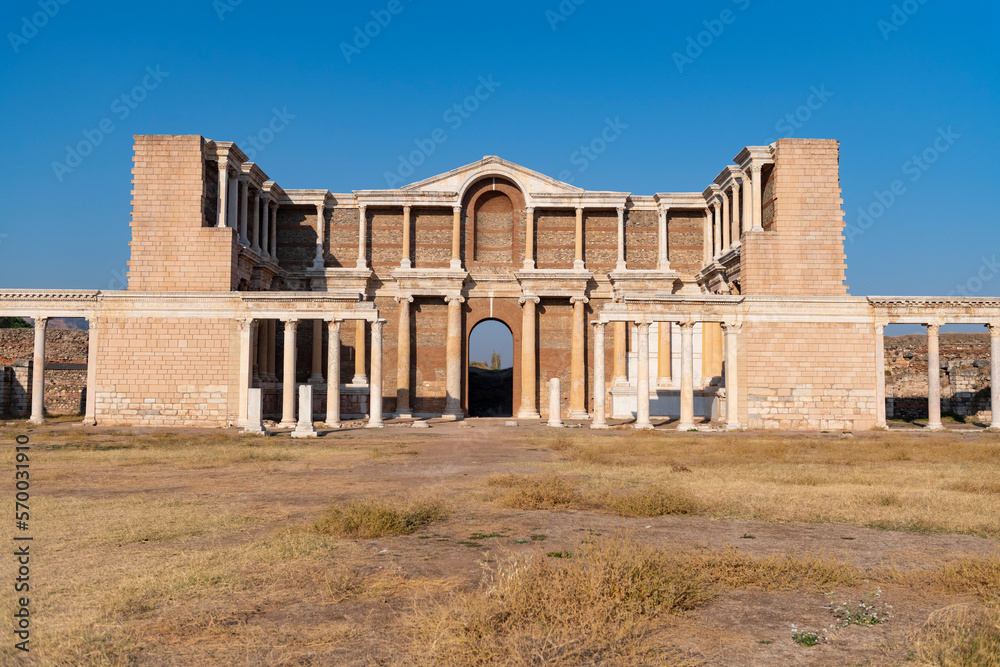 Sardis was the capital of the flourishing Lydian kingdom of the 7th century bce and was the first city where gold and silver coins were minted. From about 560 to about 546 Sardis was ruled by Croesus.