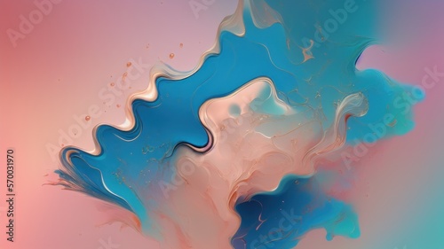 abstract watercolor background with splashes - generative ai illustration