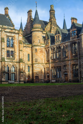 A Scottish university on a winter morning 