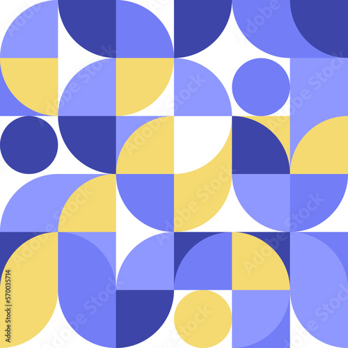 Abstract geometric pattern design in retro style Vector illustration colorful neo poster grid with geometrical shapes modern flyer background Scandinavian or Swiss prints of rectangles squares minimal