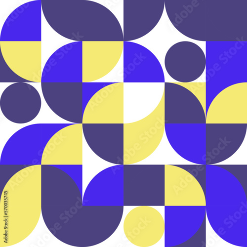 Abstract geometric pattern design in retro style Vector illustration colorful neo poster grid with geometrical shapes modern flyer background Scandinavian or Swiss prints of rectangles squares minimal
