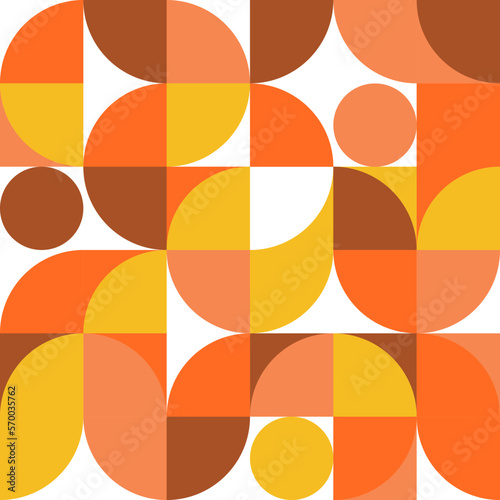Abstract geometric pattern design in retro style Vector illustration colorful neo poster grid with geometrical shapes modern flyer background Scandinavian or Swiss prints of rectangles squares minimal