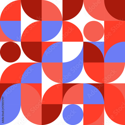 Abstract geometric pattern design in retro style Vector illustration colorful neo poster grid with geometrical shapes modern flyer background Scandinavian or Swiss prints of rectangles squares minimal