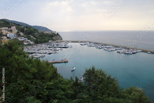 View to Port of Agropoli, Campania Italy