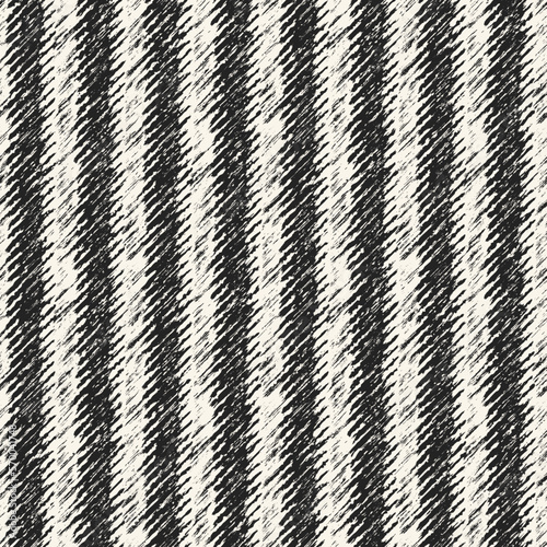 Charcoal Distressed Knit Textured Striped Pattern