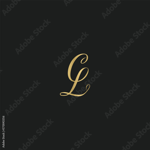 Alphabet Initials logo LC, CL, C and L