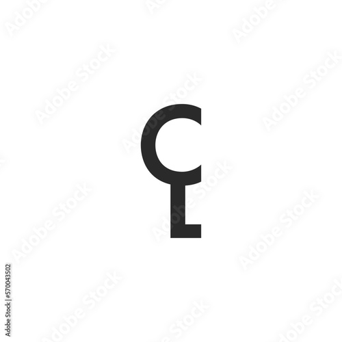 Alphabet letters Initials Monogram logo CL LC