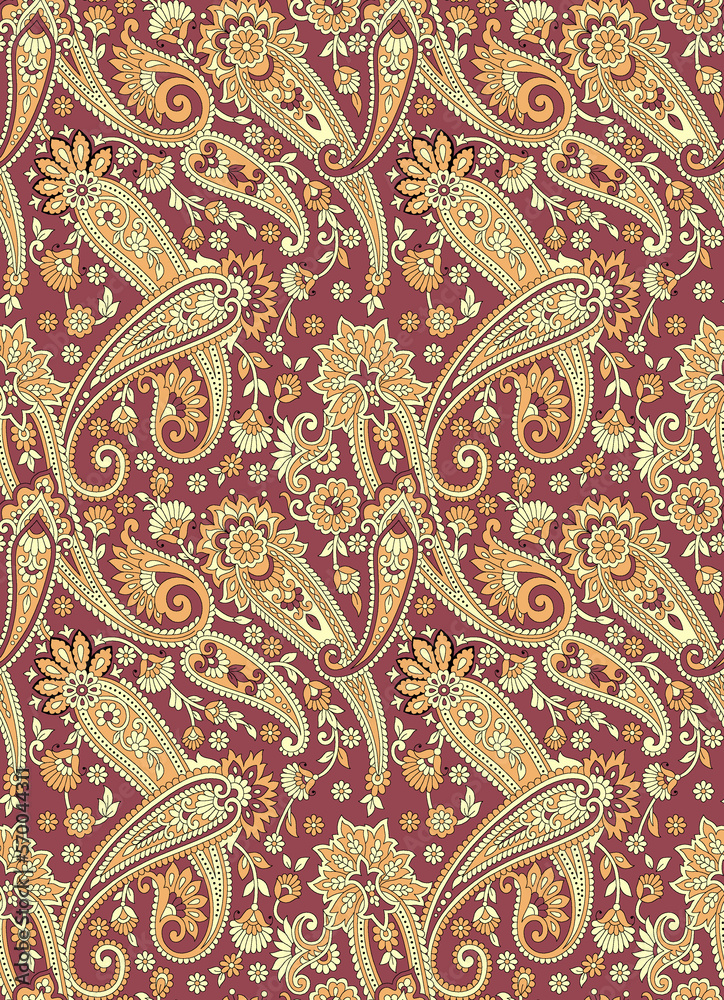 Seamless traditional Indian motif