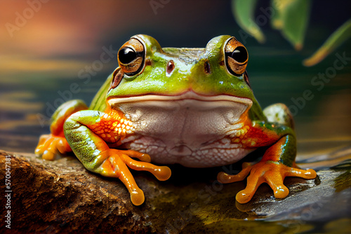 Colorful frog 