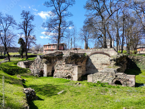 Roman fortifications in ancient city of Diocletianopolis, Hisarya, Bulgaria